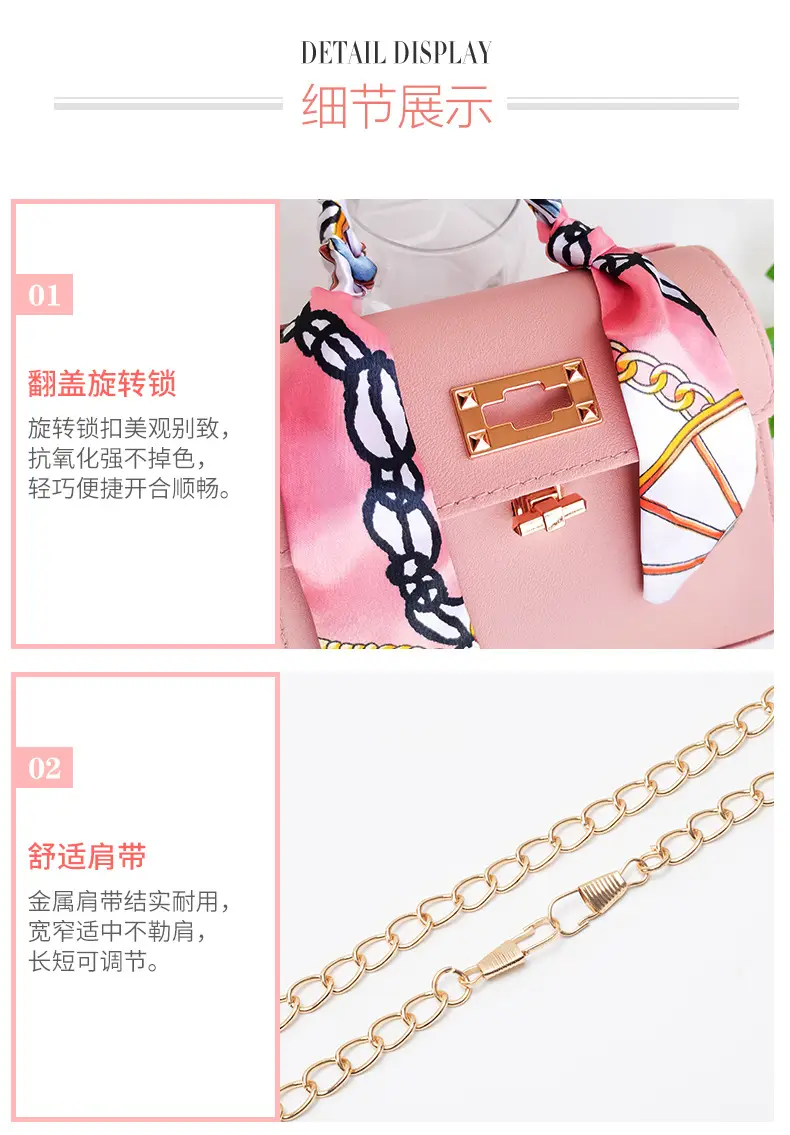2025 Women's Silk Scarf Satchel Bags Set — feature 18