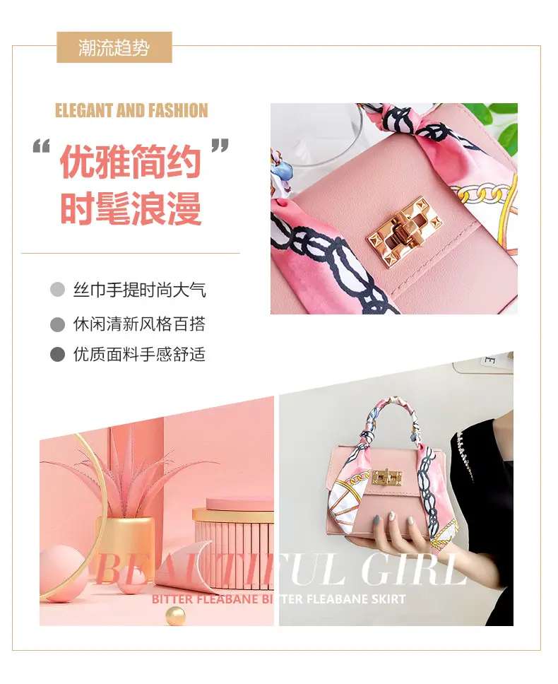 2025 Women's Silk Scarf Satchel Bags Set — feature 2