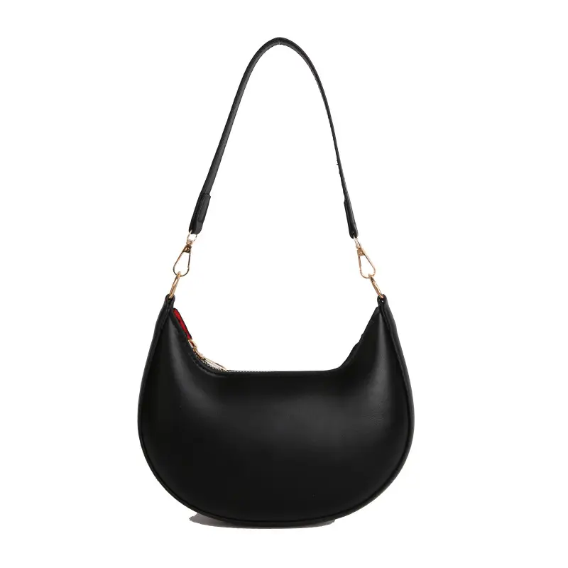 Korean Style Shoulder Bag for Women Light Grey Gold Handle - Image 8