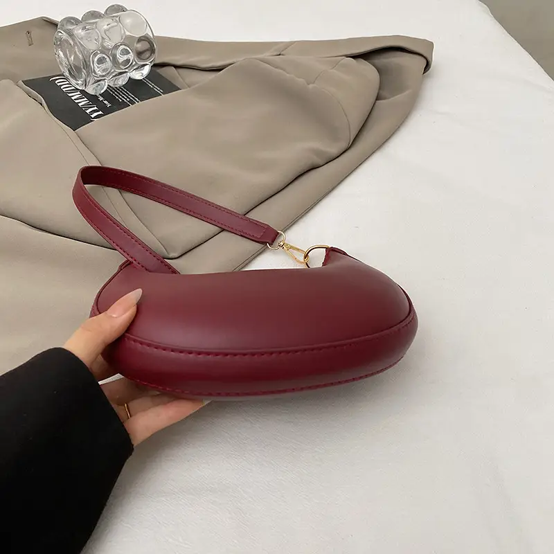 Korean Style Shoulder Bag for Women Light Grey Gold Handle — feature 11