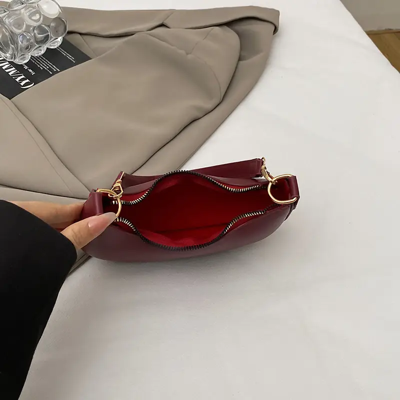 Korean Style Shoulder Bag for Women Light Grey Gold Handle — feature 13