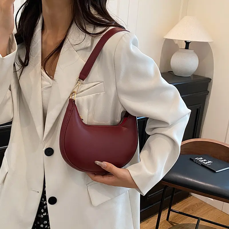 Korean Style Shoulder Bag for Women Light Grey Gold Handle — feature 25