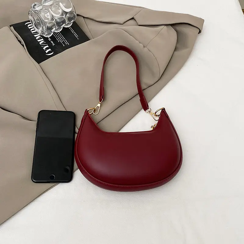 Korean Style Shoulder Bag for Women Light Grey Gold Handle — feature 5