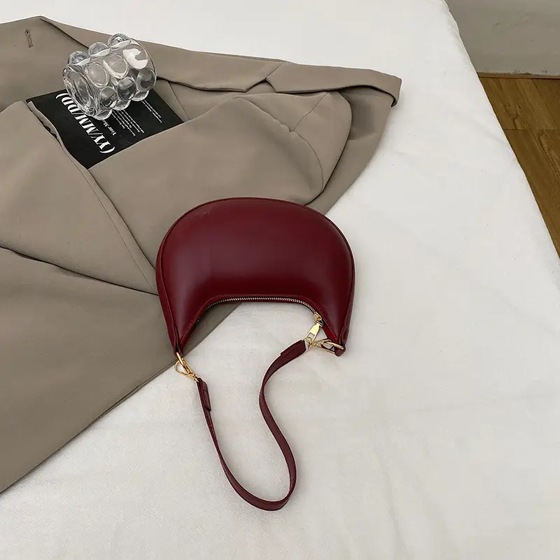 Korean Style Shoulder Bag for Women Light Grey Gold Handle — feature 6