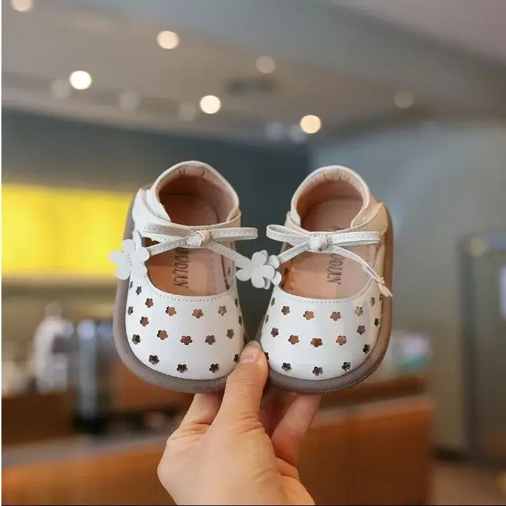 Baby Girls Cut Out Shoes Spring Summer Breathable Soft Sole