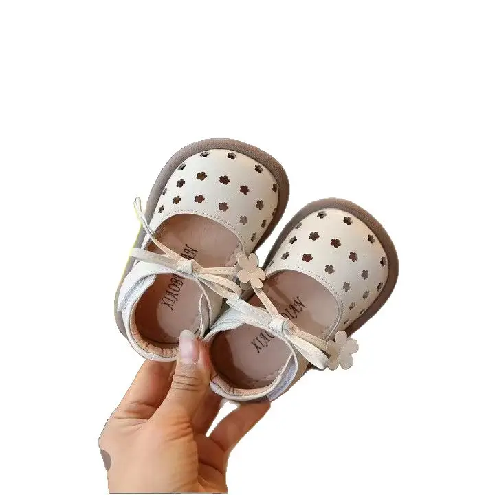 Baby Girls Cut Out Shoes Spring Summer Breathable Soft Sole