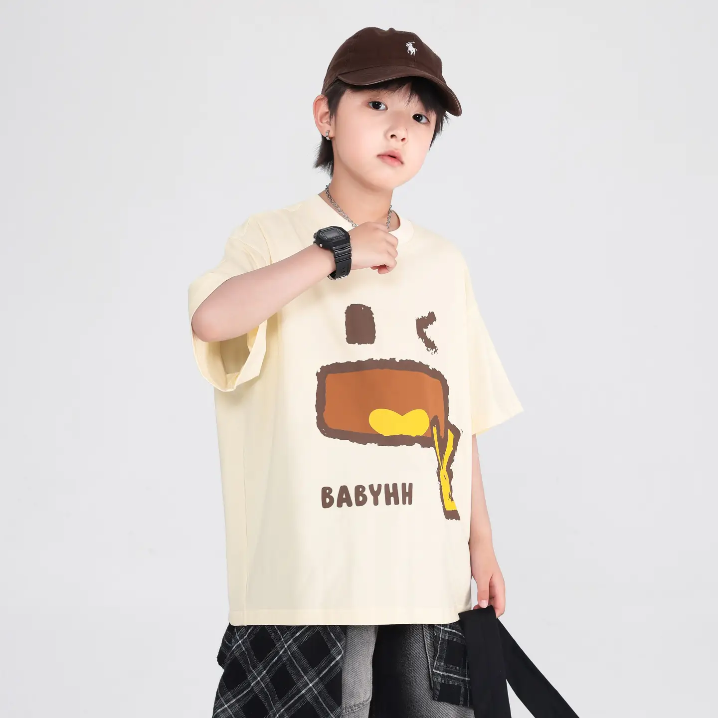 Boys Cartoon T-Shirt 2025 Summer Half Sleeve Ice Top - Image 4
