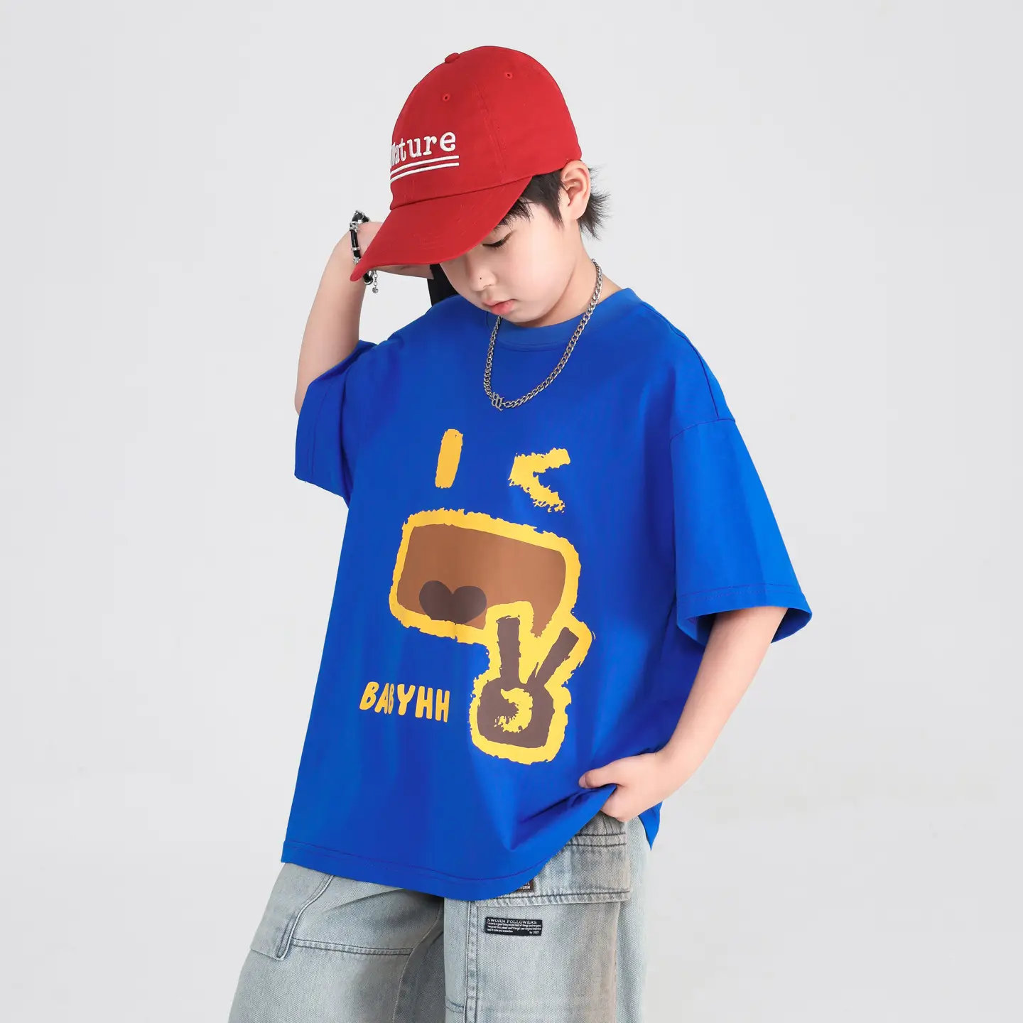 Boys Cartoon T-Shirt 2025 Summer Half Sleeve Ice Top - Image 5