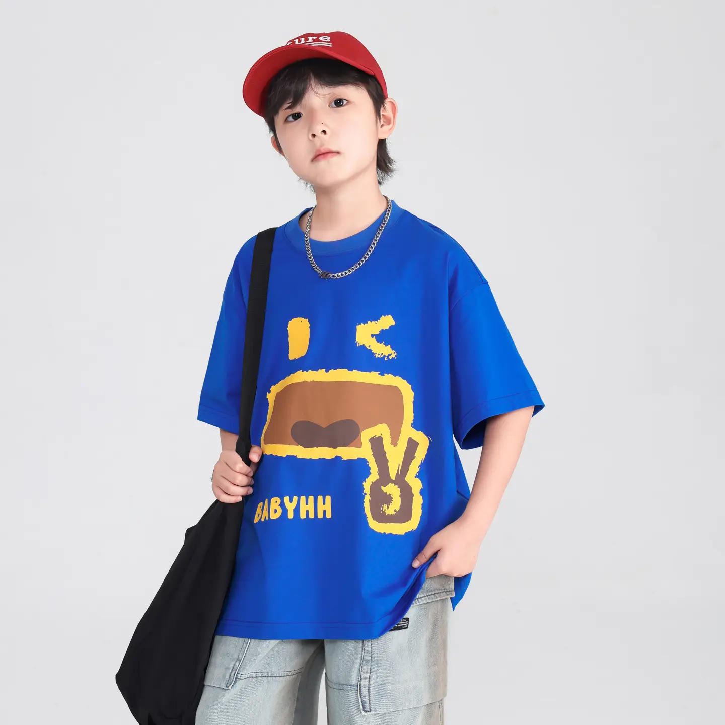 Boys Cartoon T-Shirt 2025 Summer Half Sleeve Ice Top - Image 6