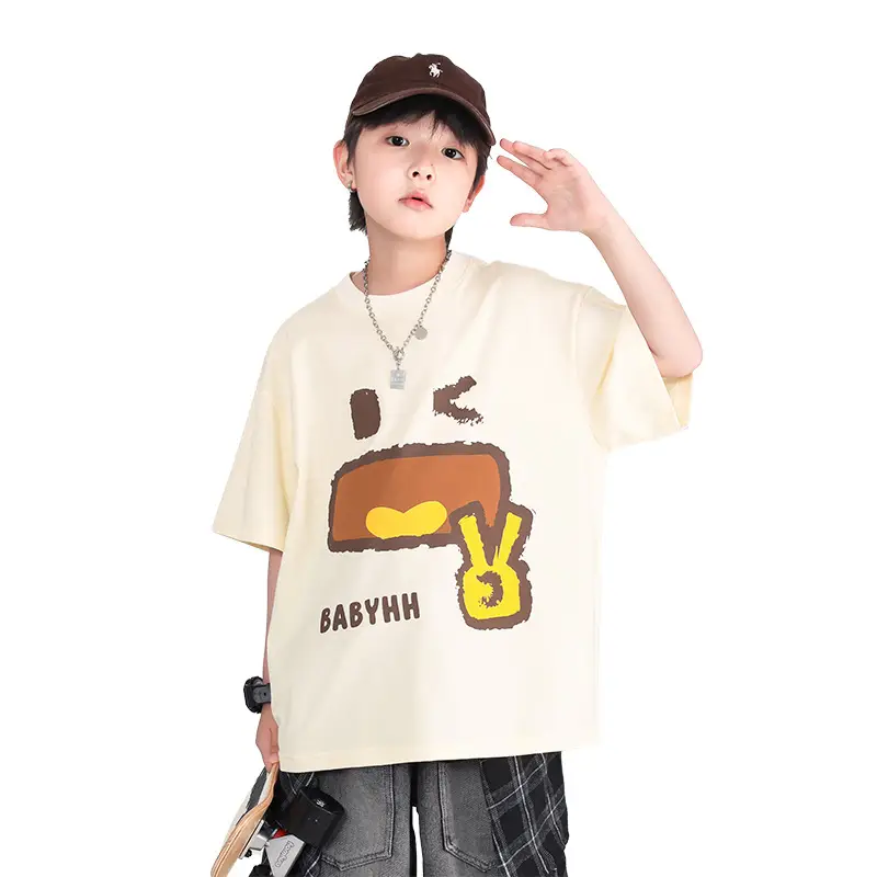 Boys Cartoon T-Shirt 2025 Summer Half Sleeve Ice Top - Image 7
