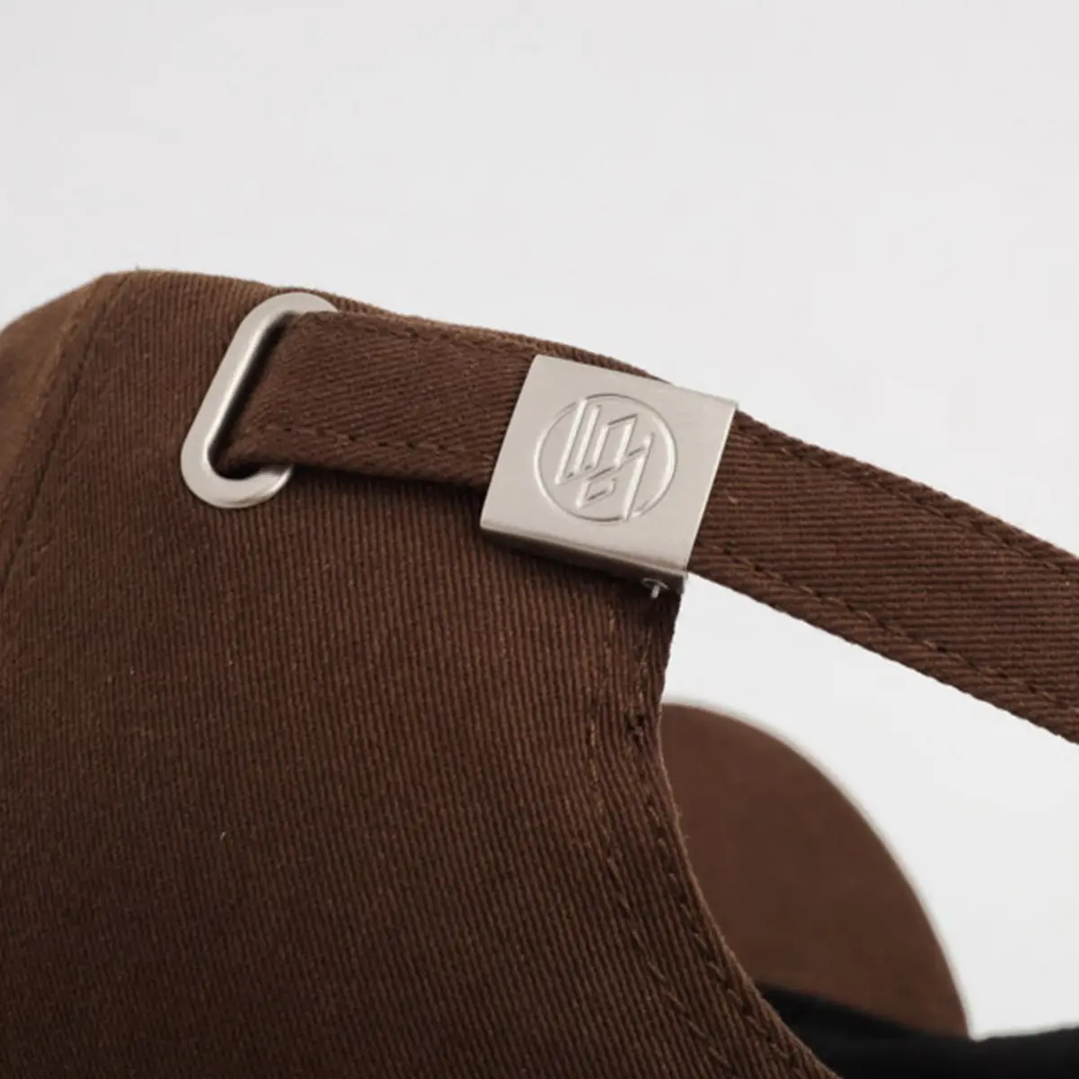 Women Brown Baseball Cap with Wide Enlarged Brim - Image 10