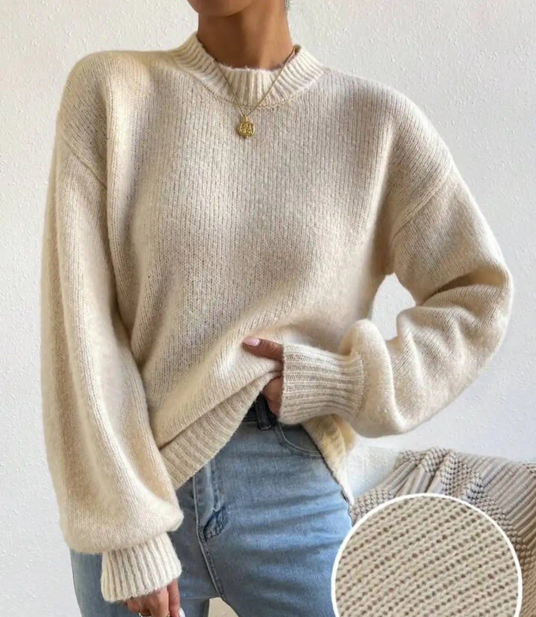 European and American Style Cross-Border Independent Station Autumn and Winter New Pure Color Half Turtleneck Casual Pullover Knitwear Women's Long-Sleeved Knitwear