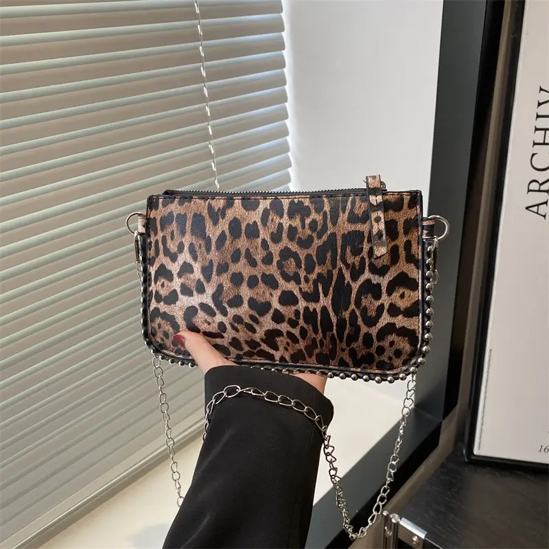 2025 Leopard Print Chain Shoulder Bag for Women - Image 6