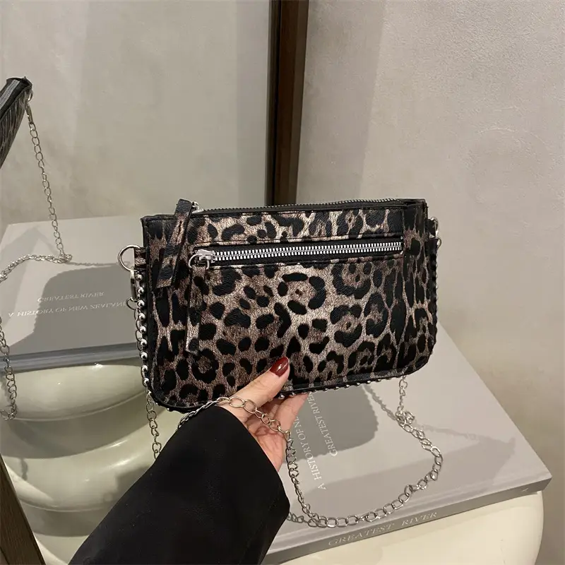 2025 Leopard Print Chain Shoulder Bag for Women - Image 7