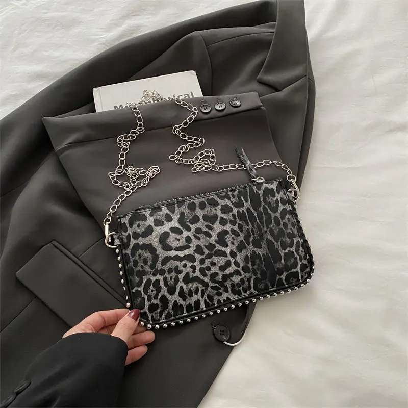 2025 Leopard Print Chain Shoulder Bag for Women - Image 2