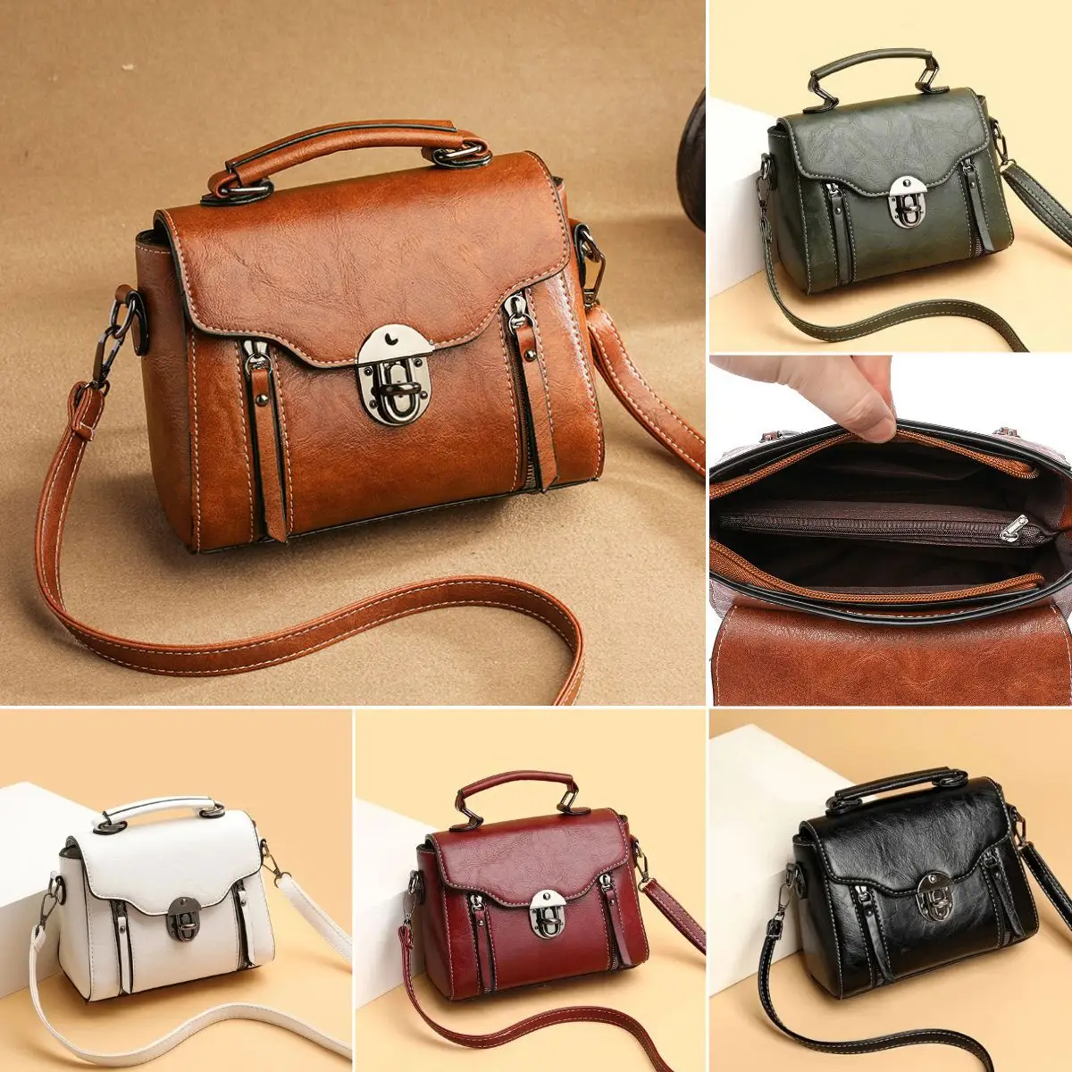 Crossbody Bag Women's New Style Portable Shoulder Bag - Image 5