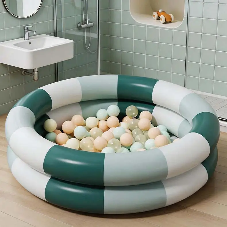Ugly-Cute Ins Round Pool Retro Children's Water Play Pool Home Use Thickened Swimming Pool Ocean Pool for Infants and Toddlers