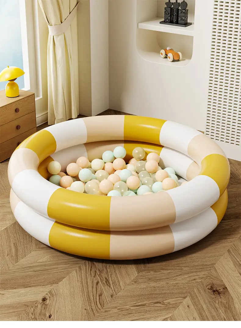 Ugly-Cute Ins Round Pool Retro Children's Water Play Pool Home Use Thickened Swimming Pool Ocean Pool for Infants and Toddlers — feature 10
