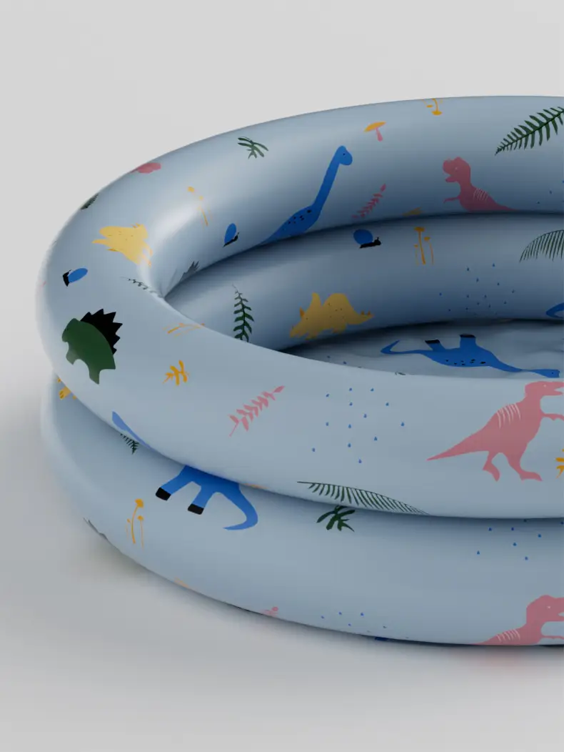 Ugly-Cute Ins Round Pool Retro Children's Water Play Pool Home Use Thickened Swimming Pool Ocean Pool for Infants and Toddlers — feature 8