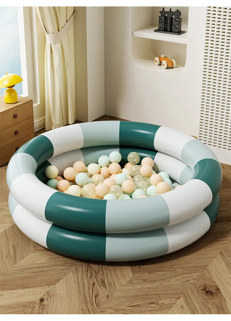 Ugly-Cute Ins Round Pool Retro Children's Water Play Pool Home Use Thickened Swimming Pool Ocean Pool for Infants and Toddlers — feature 9