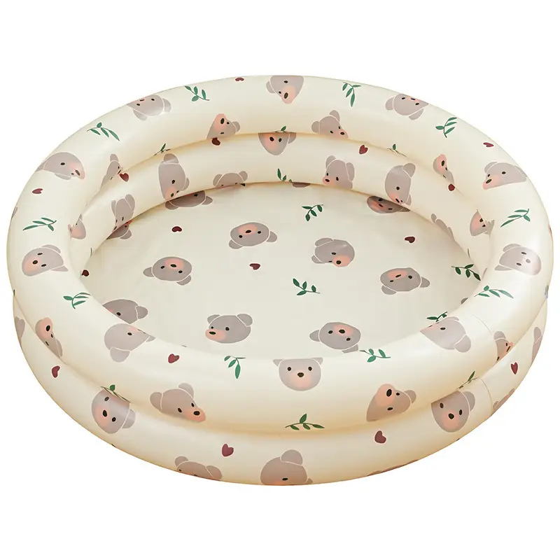 Ugly-Cute Ins Round Pool Retro Children's Water Play Pool Home Use Thickened Swimming Pool Ocean Pool for Infants and Toddlers