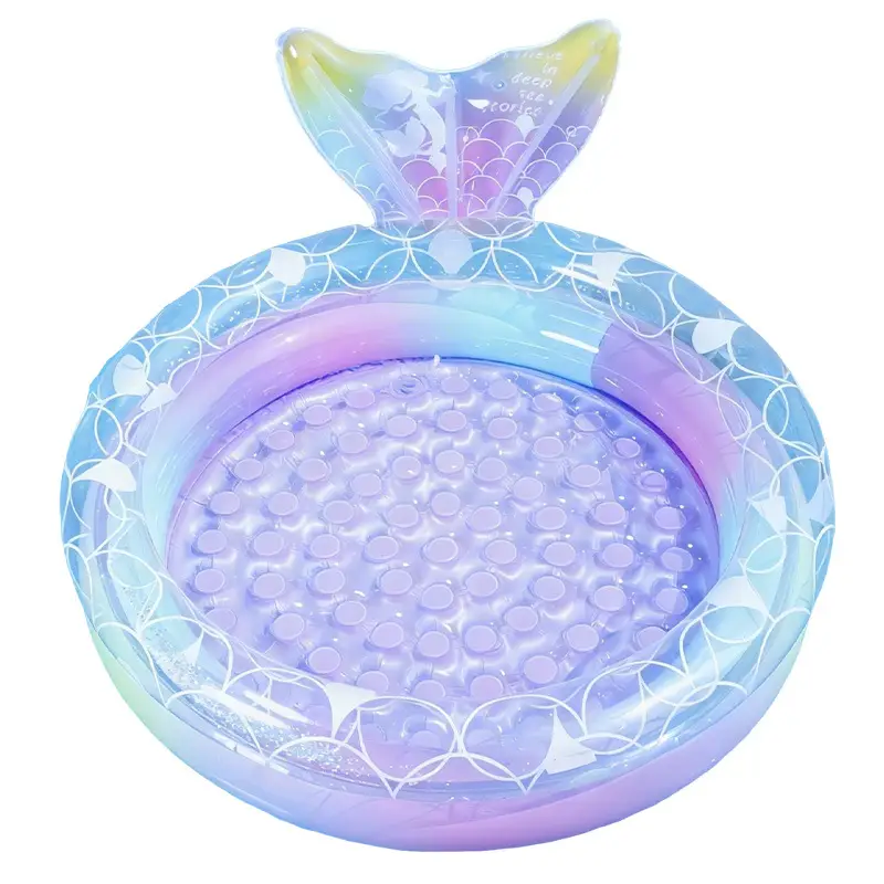 Ugly-Cute Ins Round Pool Retro Children's Water Play Pool Home Use Thickened Swimming Pool Ocean Pool for Infants and Toddlers