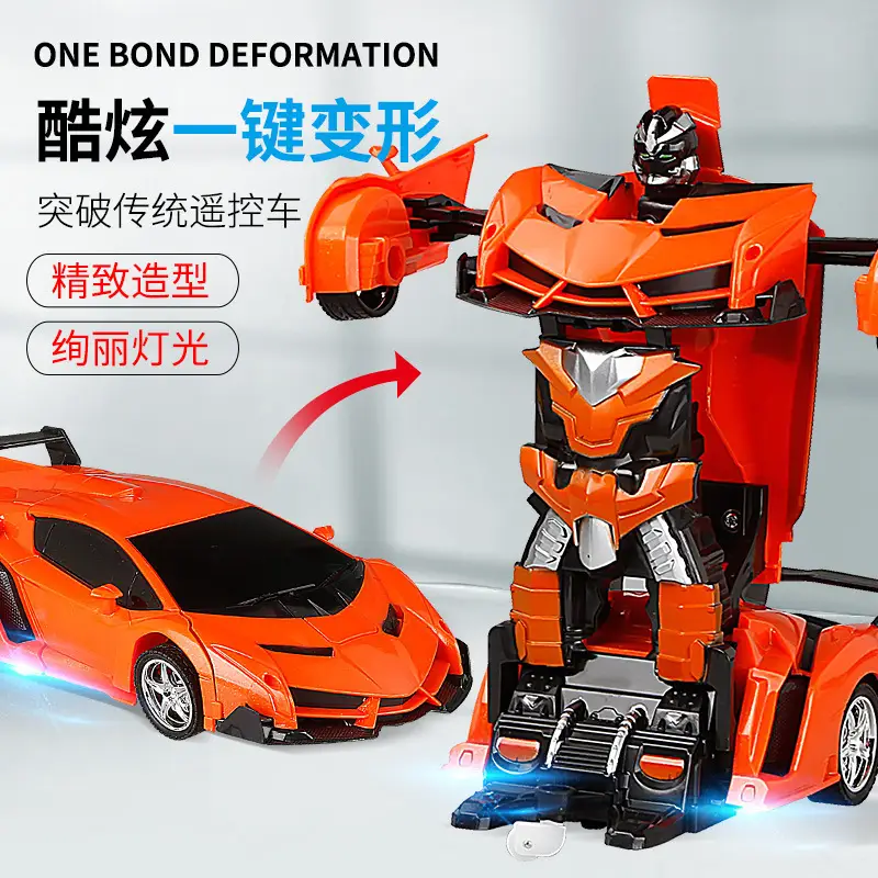Children's Toys Transforming Remote Control Car Gesture Sensor Charging Remote Control King Kong Robot Boy Toy Racing Car