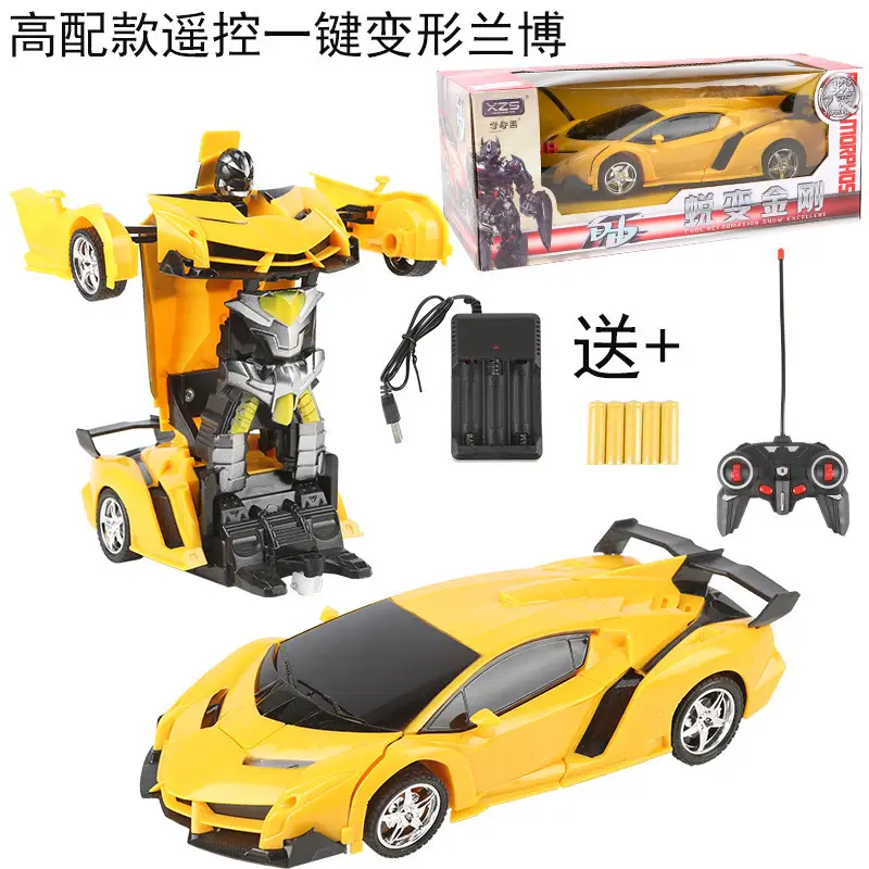 Children's Toys Transforming Remote Control Car Gesture Sensor Charging Remote Control King Kong Robot Boy Toy Racing Car