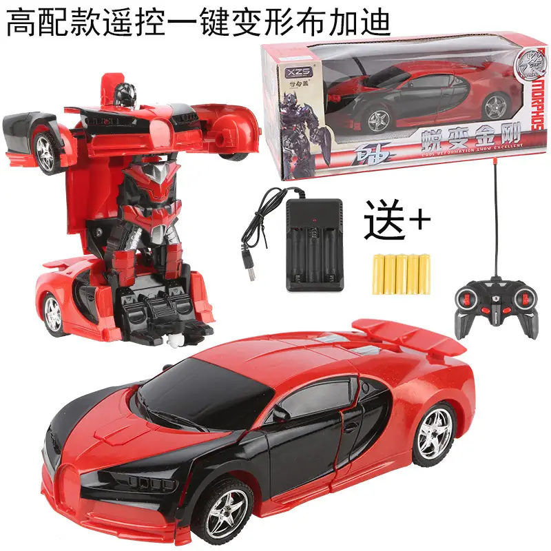 Children's Toys Transforming Remote Control Car Gesture Sensor Charging Remote Control King Kong Robot Boy Toy Racing Car