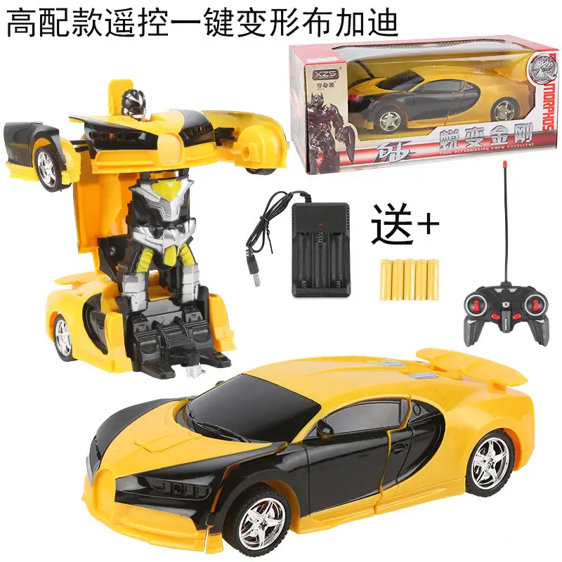 Children's Toys Transforming Remote Control Car Gesture Sensor Charging Remote Control King Kong Robot Boy Toy Racing Car