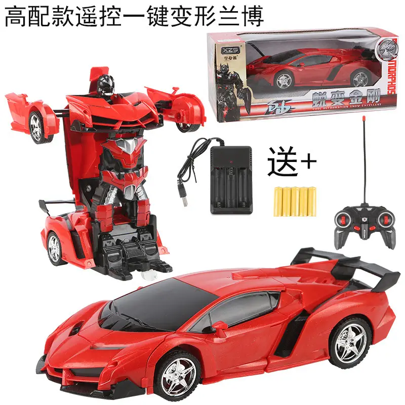 Children's Toys Transforming Remote Control Car Gesture Sensor Charging Remote Control King Kong Robot Boy Toy Racing Car