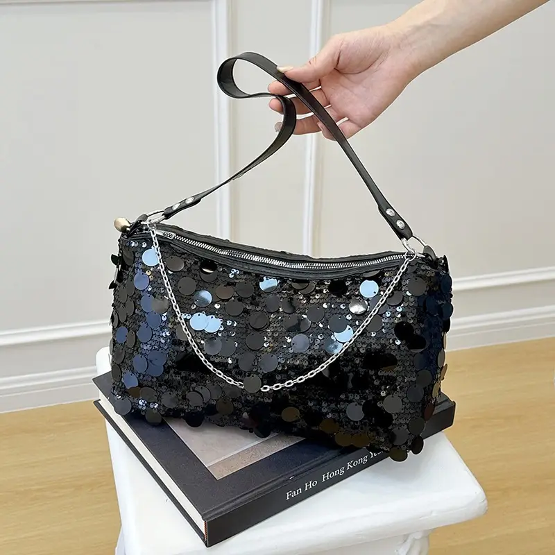 Sequin Chain Shoulder Bag Large Capacity Summer Style - Image 6