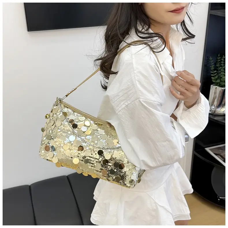 Sequin Chain Shoulder Bag Large Capacity Summer Style — feature 18