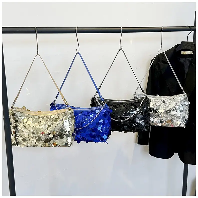 Sequin Chain Shoulder Bag Large Capacity Summer Style — feature 24
