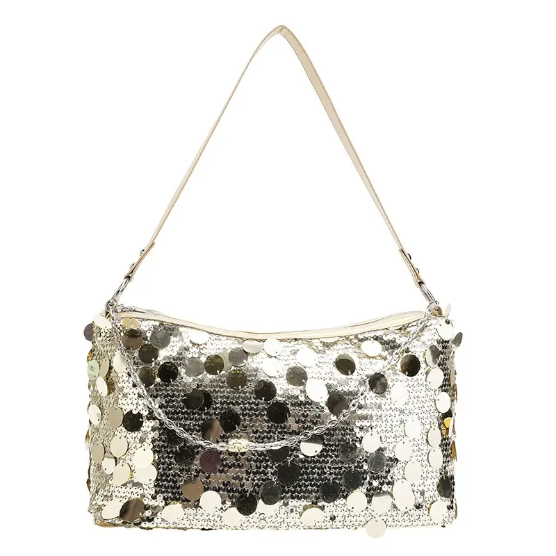 Sequin Chain Shoulder Bag Large Capacity Summer Style - Image 3