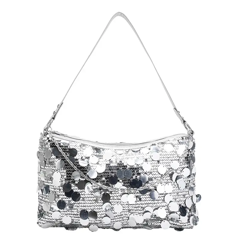 Sequin Chain Shoulder Bag Large Capacity Summer Style - Image 4