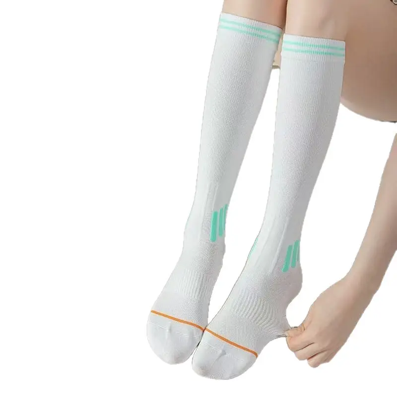 Spring and Summer Special Sports Functional Calf Socks for Women's Fitness Running Skipping Rope Compression Elastic Slimming Leg Long Pressure Socks