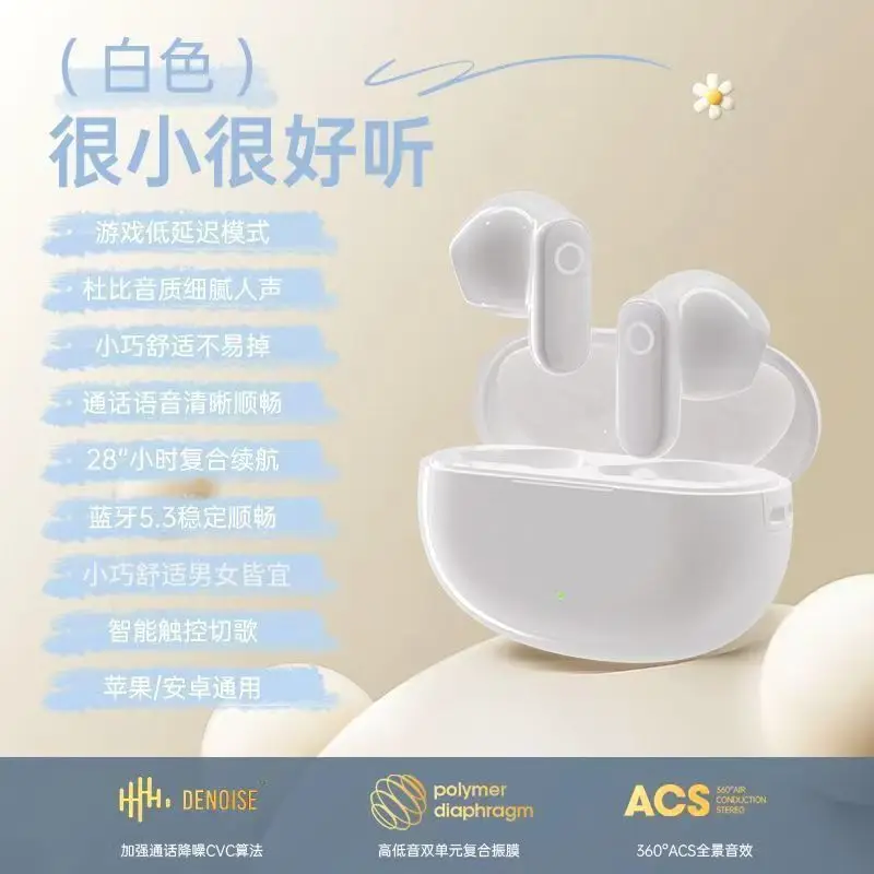 Ne-105 In-Ear Cross-Border New Model, High Quality, Long Battery Life, Comfortable to Wear, Compact, Portable, Touch-Controlled Private Model, Universal