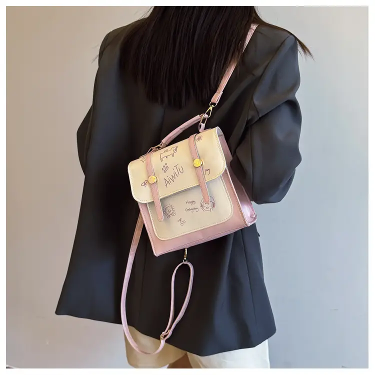 Women's Pink & Cream Embroidered Shoulder Bag — feature 16