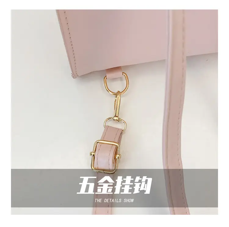 Women's Pink & Cream Embroidered Shoulder Bag — feature 7