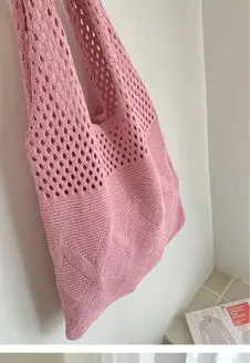 Pink Unicorn Knit Handbag for Women — feature 14