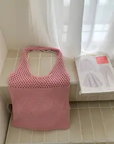 Pink Unicorn Knit Handbag for Women — feature 15