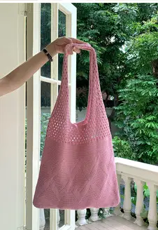 Pink Unicorn Knit Handbag for Women — feature 8