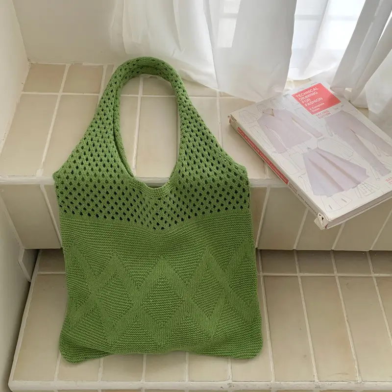 Pink Unicorn Knit Handbag for Women