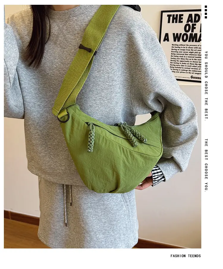 2025 Green Canvas Shoulder Bag for Women — feature 2