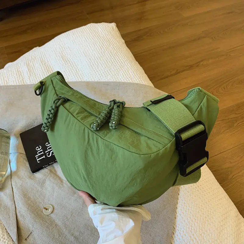 2025 Green Canvas Shoulder Bag for Women - Image 5