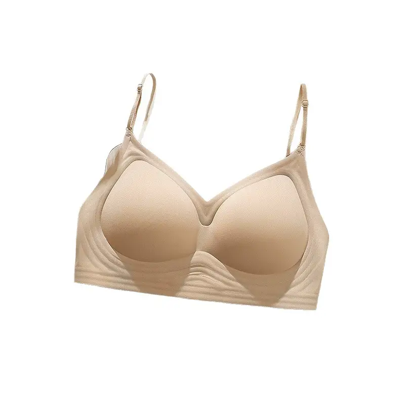 Liquid Foundation Intimates for Women's Beauty Back 2025 Hot Summer Spaghetti Straps Cross All-In-One Small Breast Push-Up Bra