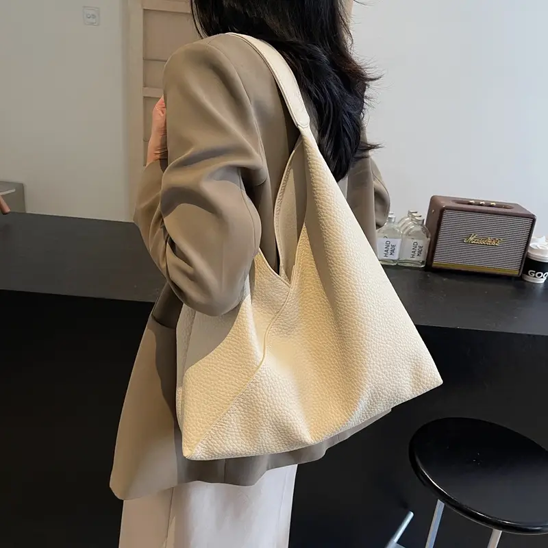 Women Retro Beige Shoulder Bag 2025 Summer — feature 2