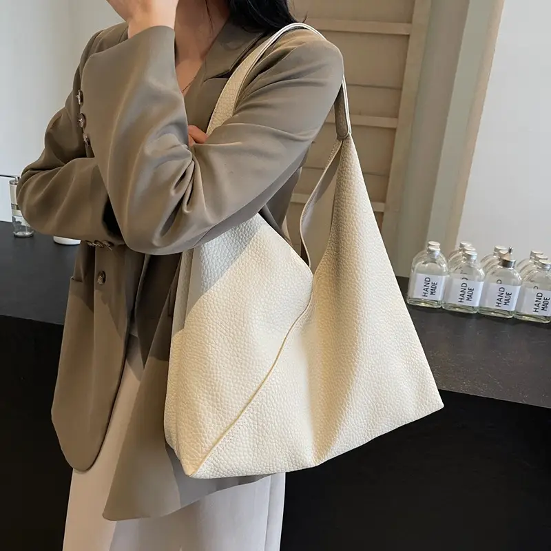 Women Retro Beige Shoulder Bag 2025 Summer — feature 3
