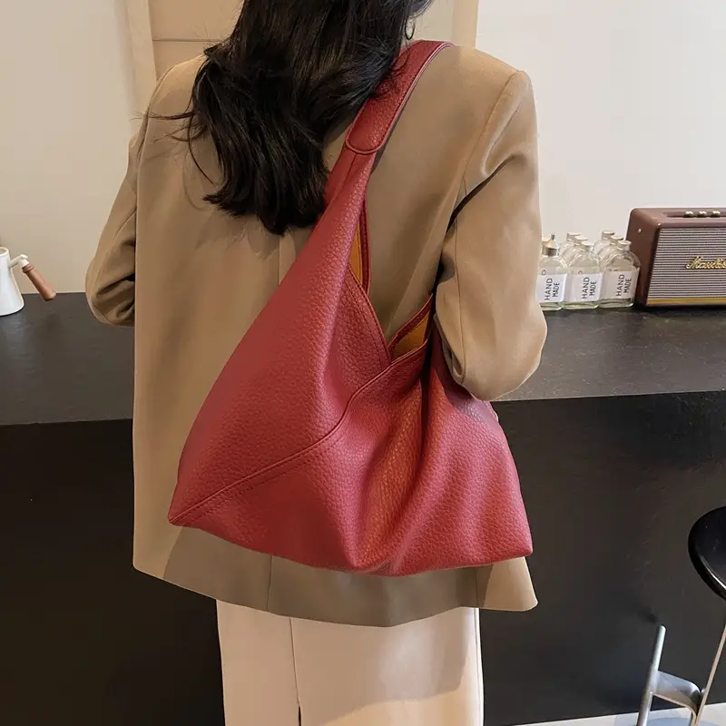 Women Retro Beige Shoulder Bag 2025 Summer — feature 4
